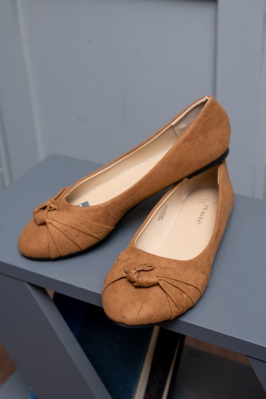 Primark Doll Shoes for Women (Black & Brown Flats)